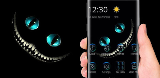 Night Cheshire Grin Kitty Devil Theme pc screenshot Night Cheshire Grin Kitty Devil Theme pc screenshot