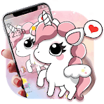 Cartoon Cute Lovely Unicorn Theme for pc icon Cartoon Cute Lovely Unicorn Theme for pc icon