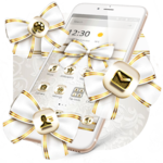 Extravagant Platinum Gold Bowknot Theme icon