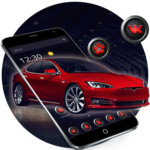 Red Luxury Electric Car Theme for pc icon