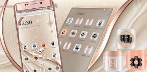Rose Gold Mettle Finish Theme pc screenshot Rose Gold Mettle Finish Theme pc screenshot