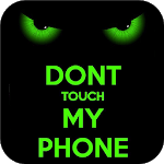 Green Staring Don't Touch My Phone Theme icon