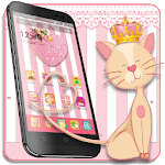 Pink Cute Lovely Cat Theme😸 icon