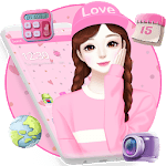 Adorable Cartoon Girl Theme👧 for pc icon