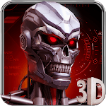 3D Iron Skull Theme icon