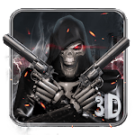 3D Death Skull Gun Theme icon