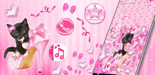 Cute Girly Kitty Gravity Theme pc screenshot
