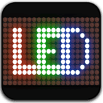 Led scrolling display : share led messages icon