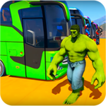 Superheroes Bus Stunts Racing icon