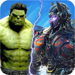 Superheroes Fighting Vs Robot Fighting Games icon