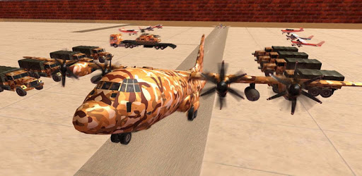 US Army Cargo Plane Cars Transport Game pc screenshot