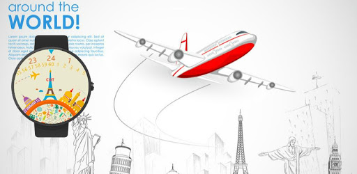 Travel the world Watch Face pc screenshot Travel the world Watch Face pc screenshot