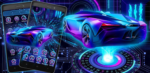 Neon Sports Car Themes HD Wallpapers pc screenshot