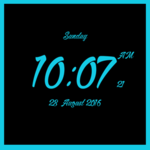 Fancy LED digital clock LWP icon
