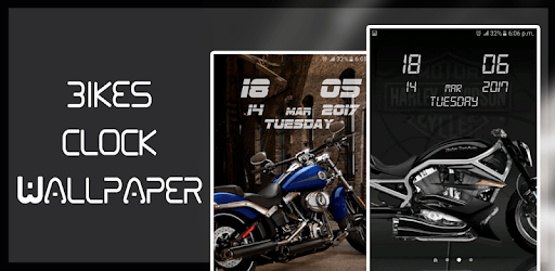 Bikes HD Clock Wallpaper pc screenshot Bikes HD Clock Wallpaper pc screenshot