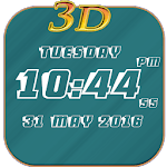 3D Digital Clock LWP Free icon