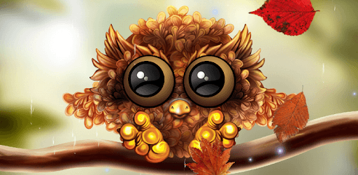 Autumn Little Owl Wallpaper pc screenshot Autumn Little Owl Wallpaper pc screenshot