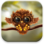 Autumn Little Owl Wallpaper icon