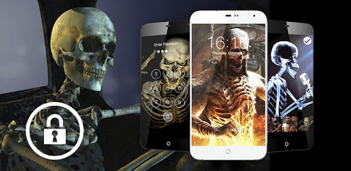 Skeleton Skull Screen Lock pc screenshot