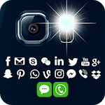 Flash On call and SMS: Automatic Flash on call icon