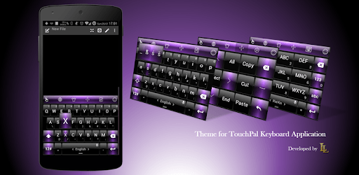 Keyboard Theme Dusk BK Purple pc screenshot Keyboard Theme Dusk BK Purple pc screenshot