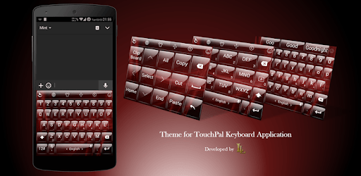 Keyboard Theme Glass Red pc screenshot Keyboard Theme Glass Red pc screenshot