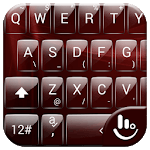 Keyboard Theme Glass Red icon