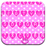 Keyboard Theme Pink Hearts icon