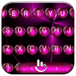 Keyboard Theme Spheres Pink icon