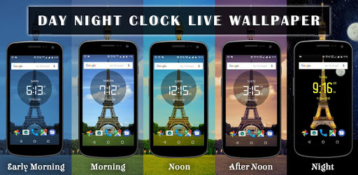 Day night automatic change clock wallpaper pc screenshot Day night automatic change clock wallpaper pc screenshot