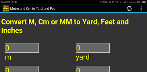 m, cm, mm to yard, feet, inch converter tool pc screenshot m, cm, mm to yard, feet, inch converter tool pc screenshot