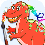 Paint dinosaurs icon