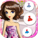 Dress dolls and design models icon