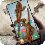 Lizard in phone prank icon