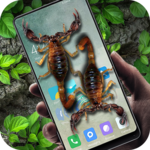 Scorpion in phone prank icon