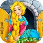 Rapunzel coloring book pages icon
