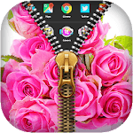 Pink Rose Zipper Lock icon
