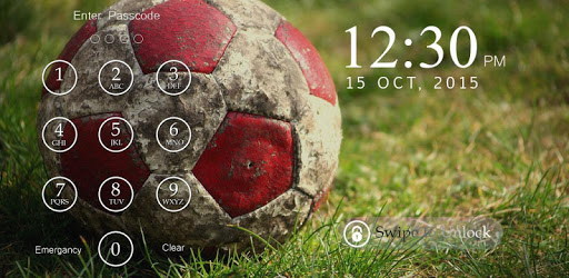 Soccer Keypad Lock Screen pc screenshot Soccer Keypad Lock Screen pc screenshot