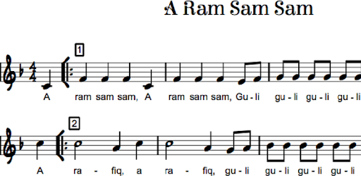A ram sam sam (Karaoke) pc screenshot A ram sam sam (Karaoke) pc screenshot