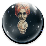 Talking crystal ball icon