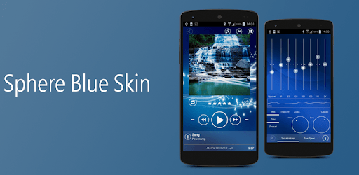 Poweramp Skin Sphere Blue pc screenshot Poweramp Skin Sphere Blue pc screenshot