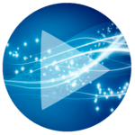 Poweramp Skin Sphere Blue icon