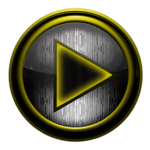 Poweramp skin STEEL I. Yellow icon
