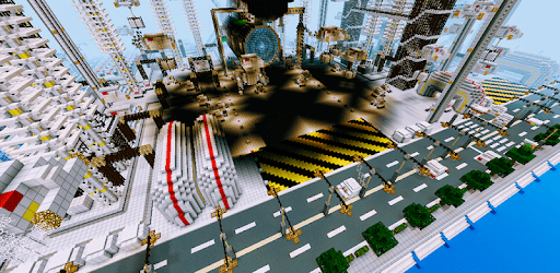 Interstellar spaceships base. MCPE Map pc screenshot Interstellar spaceships base. MCPE Map pc screenshot