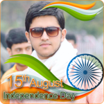 India Flag Face Photo Maker & 15th August DP icon