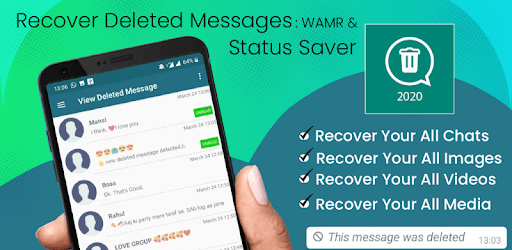 Recover Deleted Messages - WMR & Status Saver pc screenshot Recover Deleted Messages - WMR & Status Saver pc screenshot