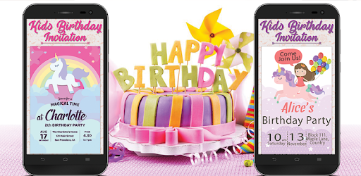 Kids Birthday Invitation Maker pc screenshot