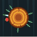 Knife hit slice woods icon