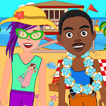 Pretend Play Beach Life: Fun Town picnic Games icon