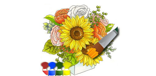 Coloring adult (flower) pc screenshot